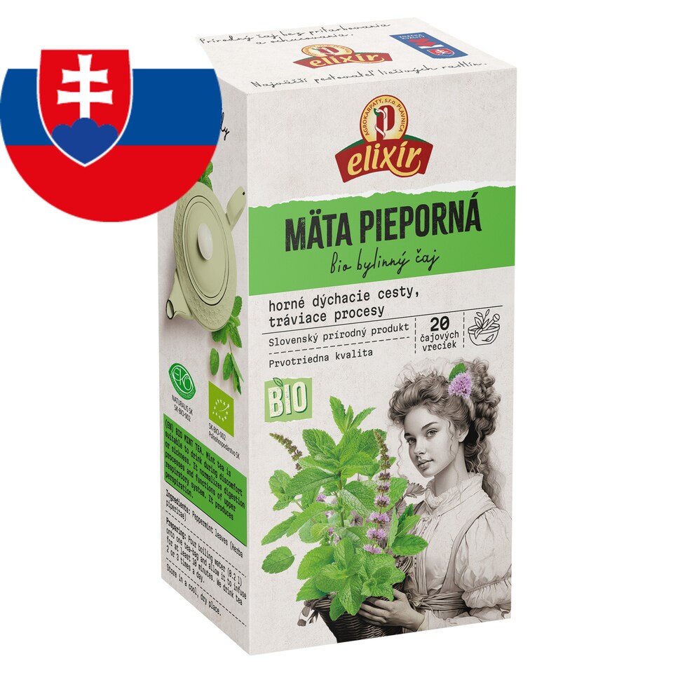 Elixír Organic Mint Herbal Tea 20 x 2 g (40 g)