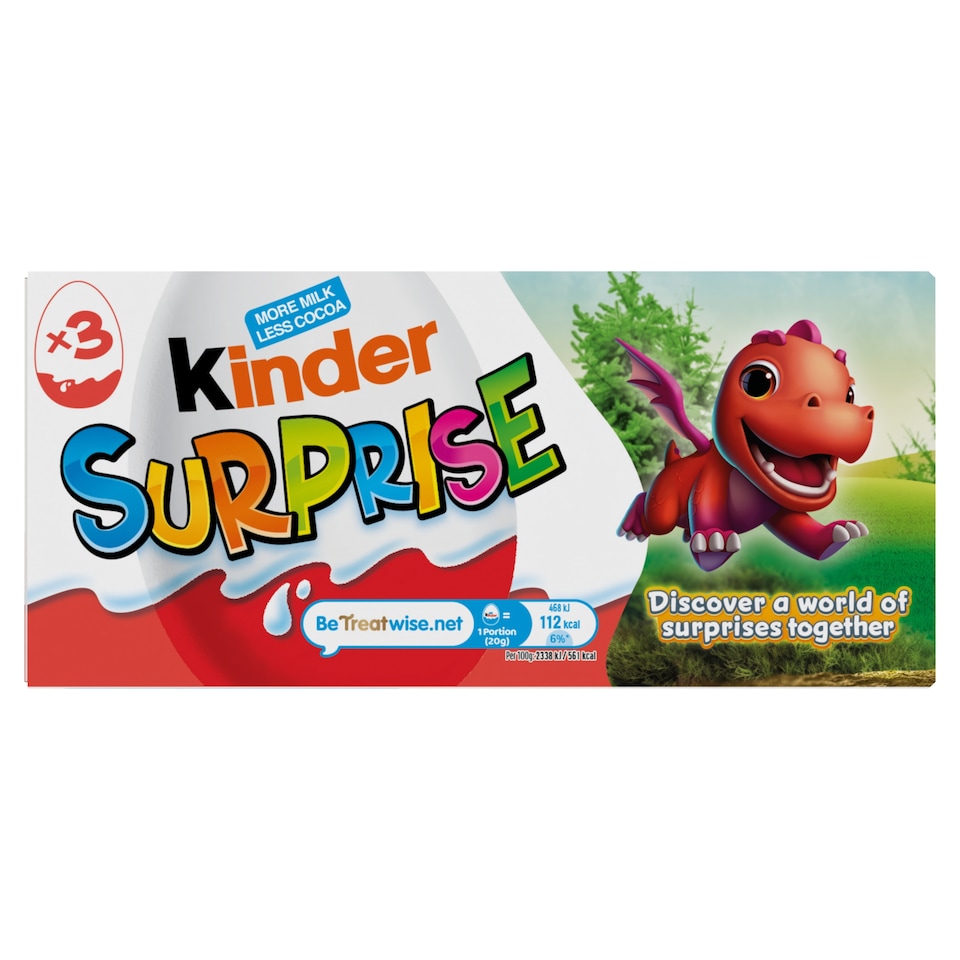 Kinder Surprise Egg 3 X 20G