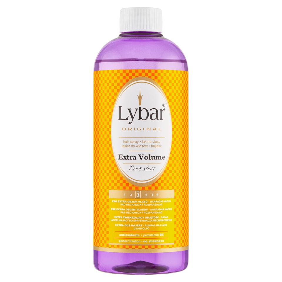 obrázok 1 z Lybar Original Extra Volume lak na vlasy pre extra objem vlasov - náhradná náplň 500 ml
