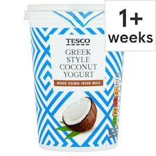 Tesco Greek Style Coconut Yoghurt 450G