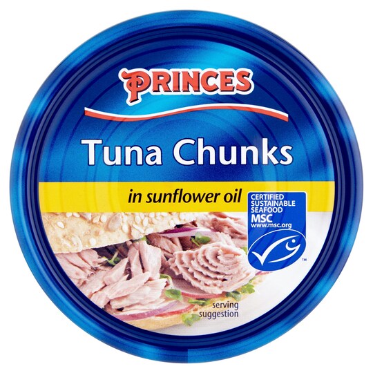 Princes Tuna Chunks In Sunflower Oil 160G Tesco Groceries