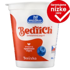 Milko Bedřich jogurt smotanový čučoriedkový 150 g