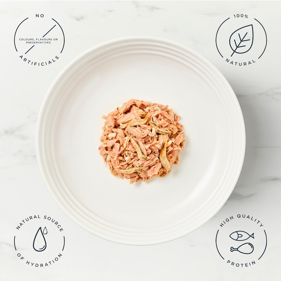 image 1 of Encore Cat Food Tuna & Whitebait Pouch 70G