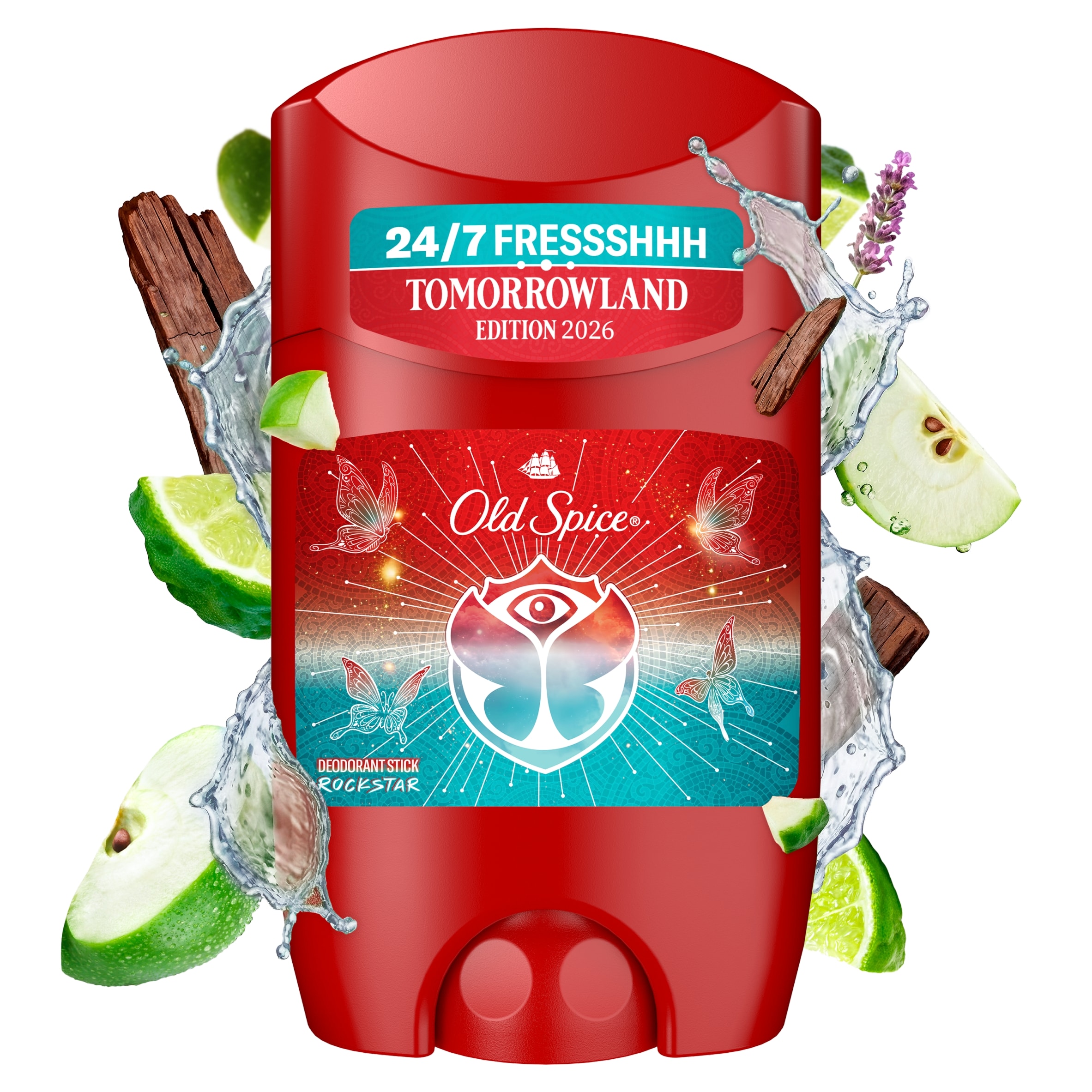 Old Spice Rockstar Deodorant Stick Scent of Vibrant Bergamot 50ml