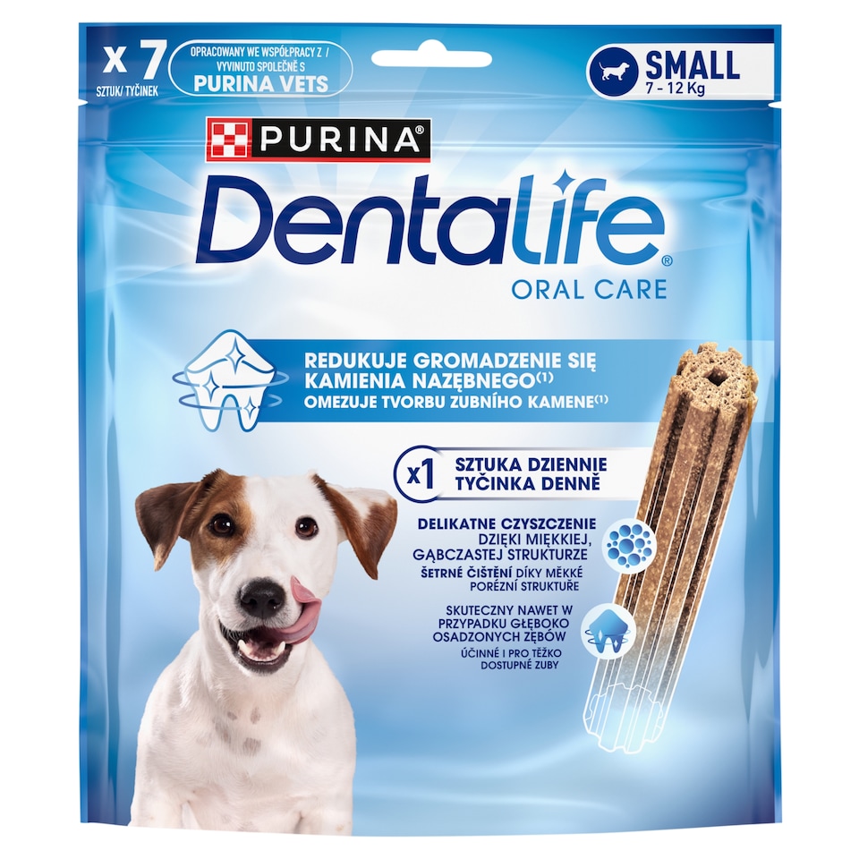 Purina Dentalife Oral Care Small 7-12 kg kiegészítő állateledel felnőtt kutyák számára 115 g