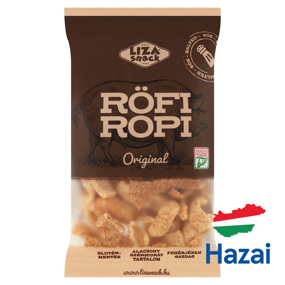 Liza Snack Original Röfi Ropi sertésbőrből készült ropogós snack 40 g