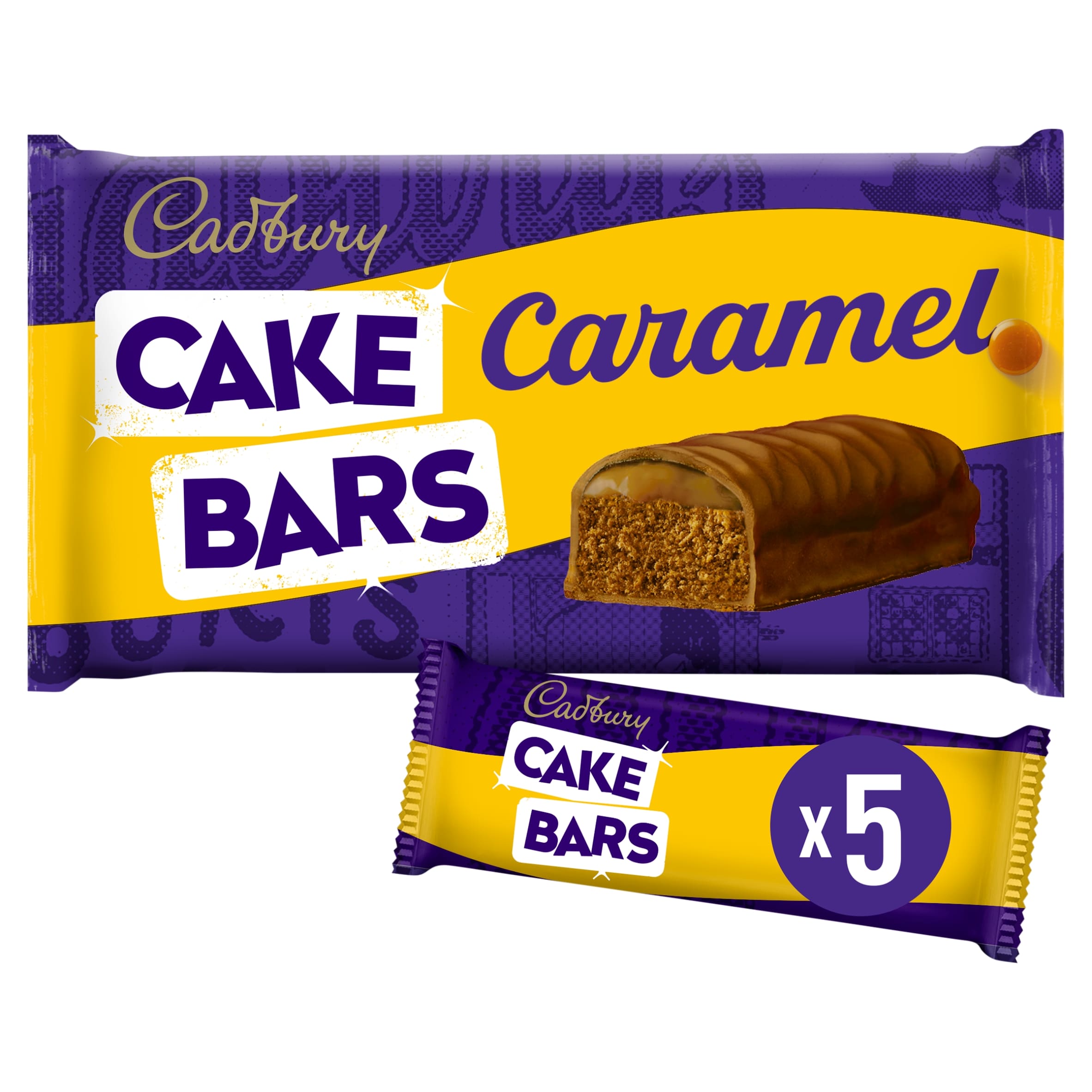 Cadbury Caramel Chocolate Cake Bars 5 pack