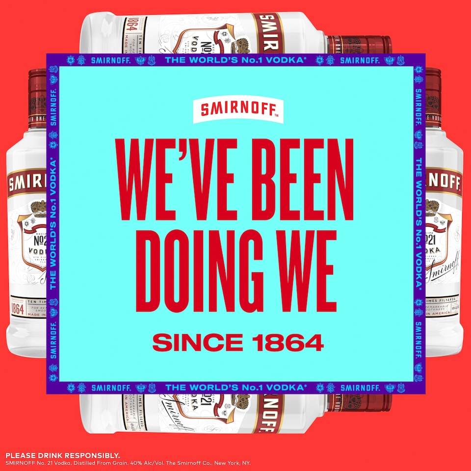 image 1 of Smirnoff No.21 Red Label Vodka Bottle 37.5% Vol 70cl