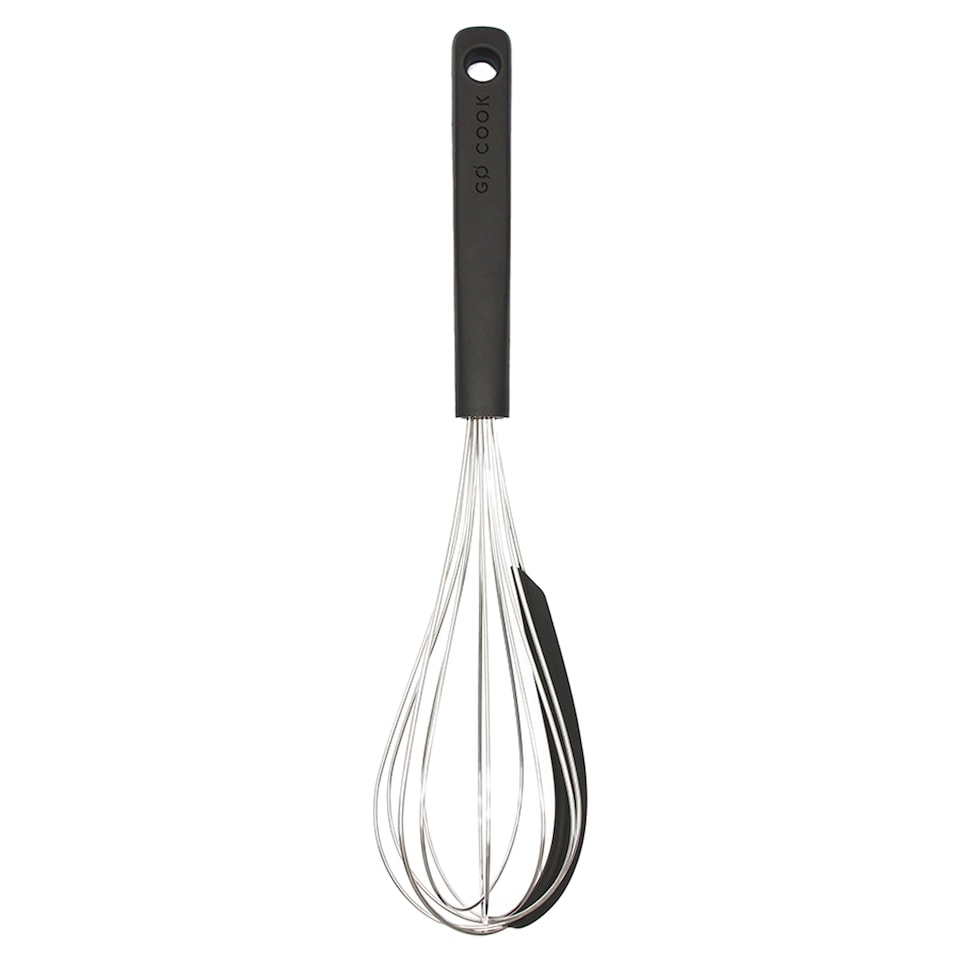 Go Cook Black Stainless Steel Whisk