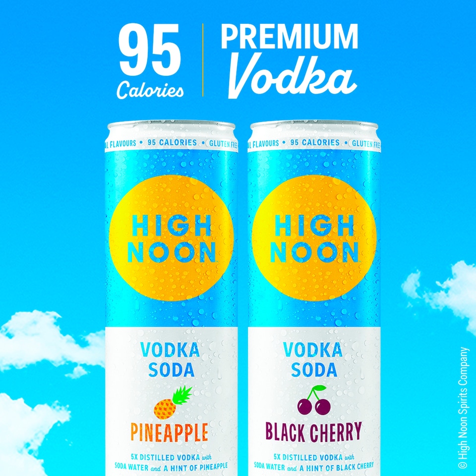 image 1 of High Noon Vodka Soda Pineapple 4x330ml