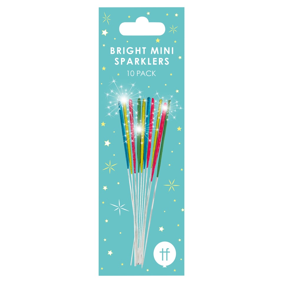 image 1 of Mini Neon Sparklers 10pk