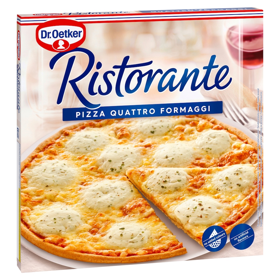 Dr. Oetker Ristorante Pizza Quattro Formaggi gyorsfagyasztott pizza 340 g