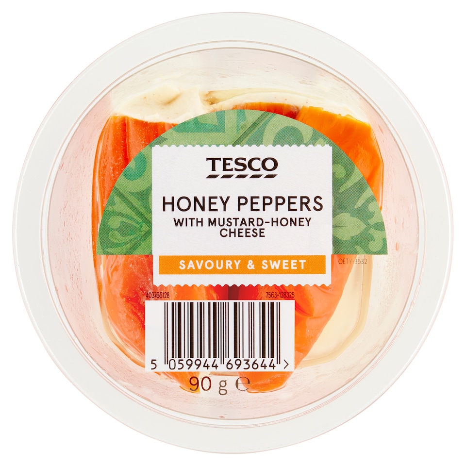 TESCO Honey peppers with mustard-honey cheese 90 g