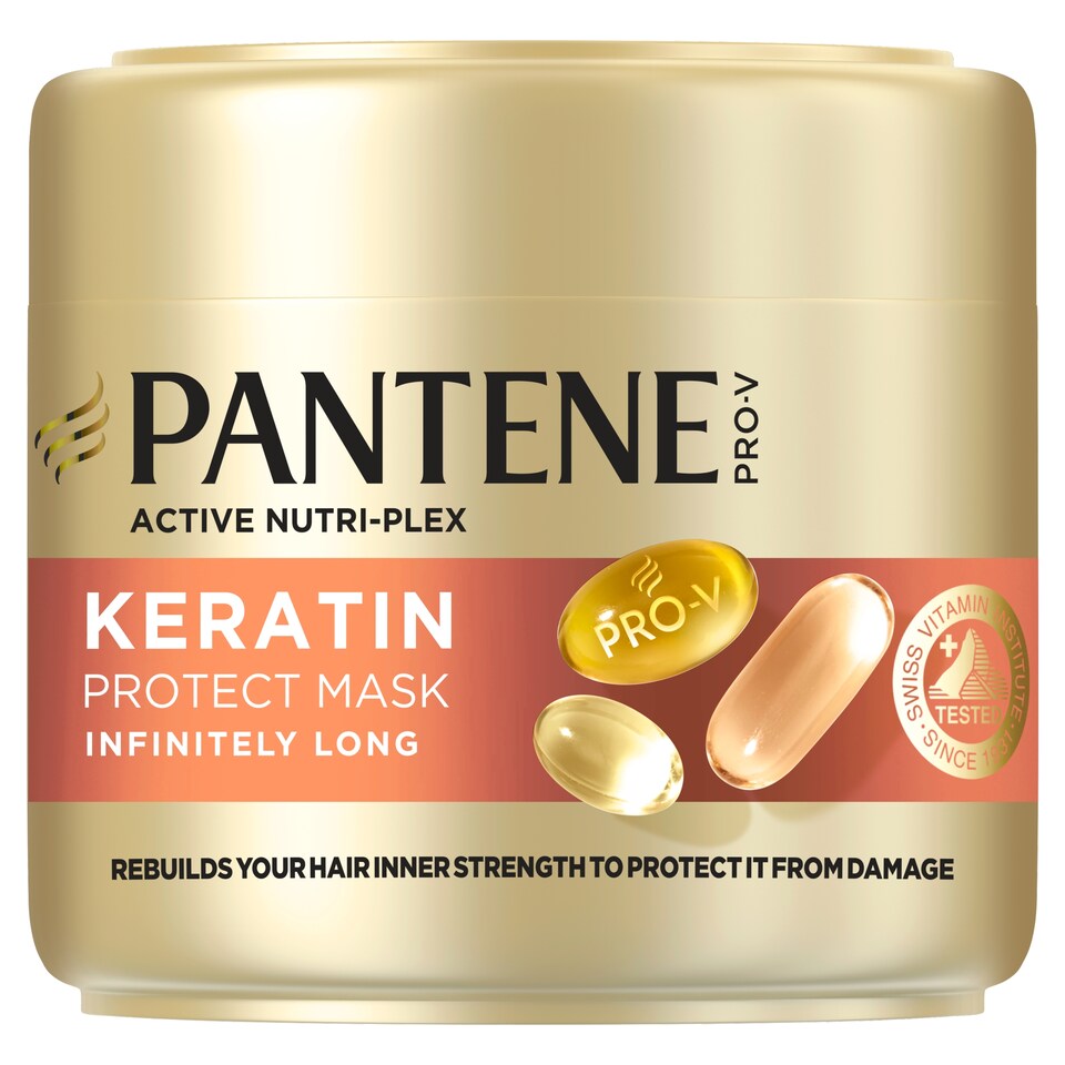 image 1 of Pantene Pro-V Inifnitely Long Keratin Protect maska 300 ml na dlhé, oslabené vlasy