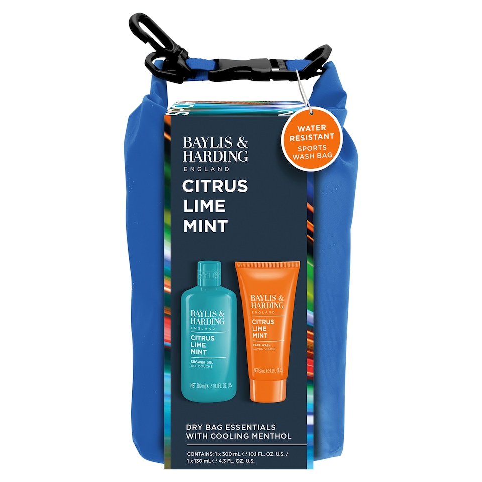 image 1 of Baylis & Harding Citrus, Lime & Mint Men's Dry Bag Essentials Gift Set