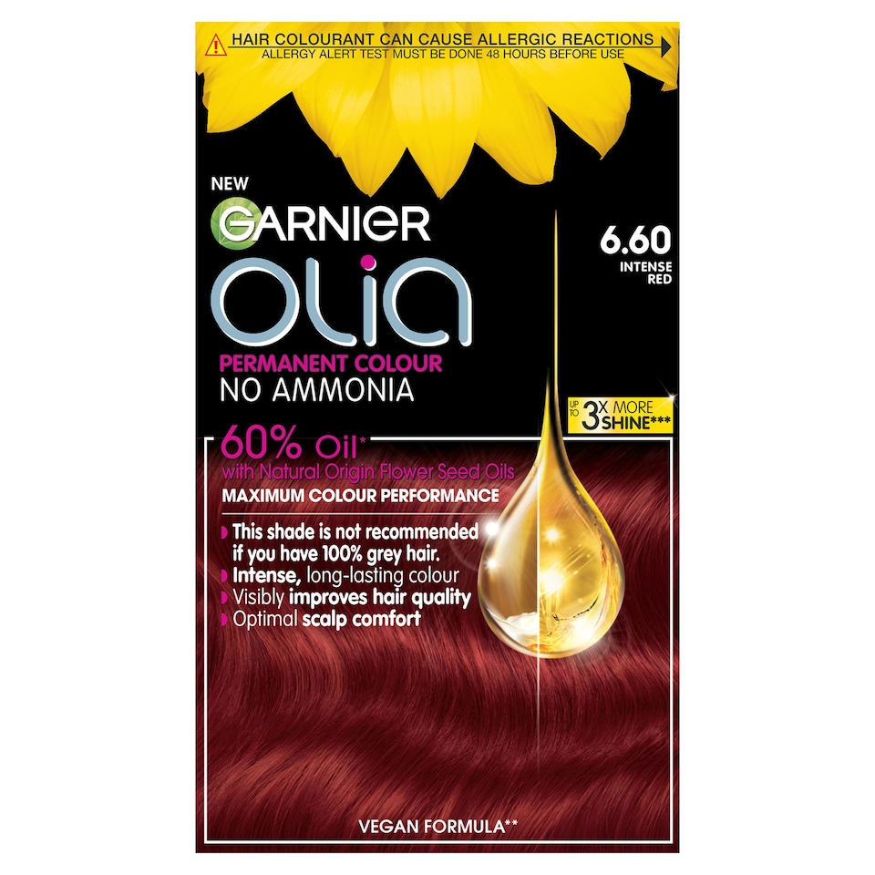 image 1 of Garnier Olia 6.60 Bold Intense Red Permanent Hair Dye