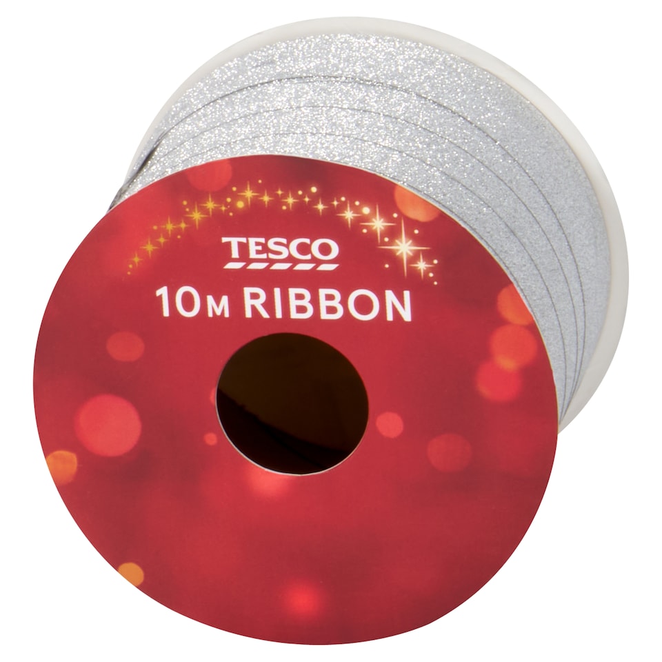 image 1 of Tesco Glitter Ribbon Assortment 10M