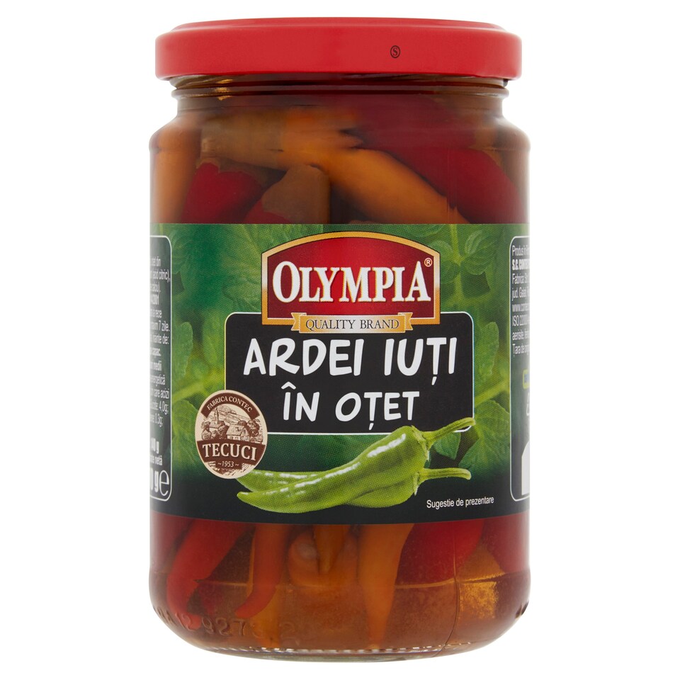 Olympia Hot Peppers In Vinegar 270G Tesco Groceries