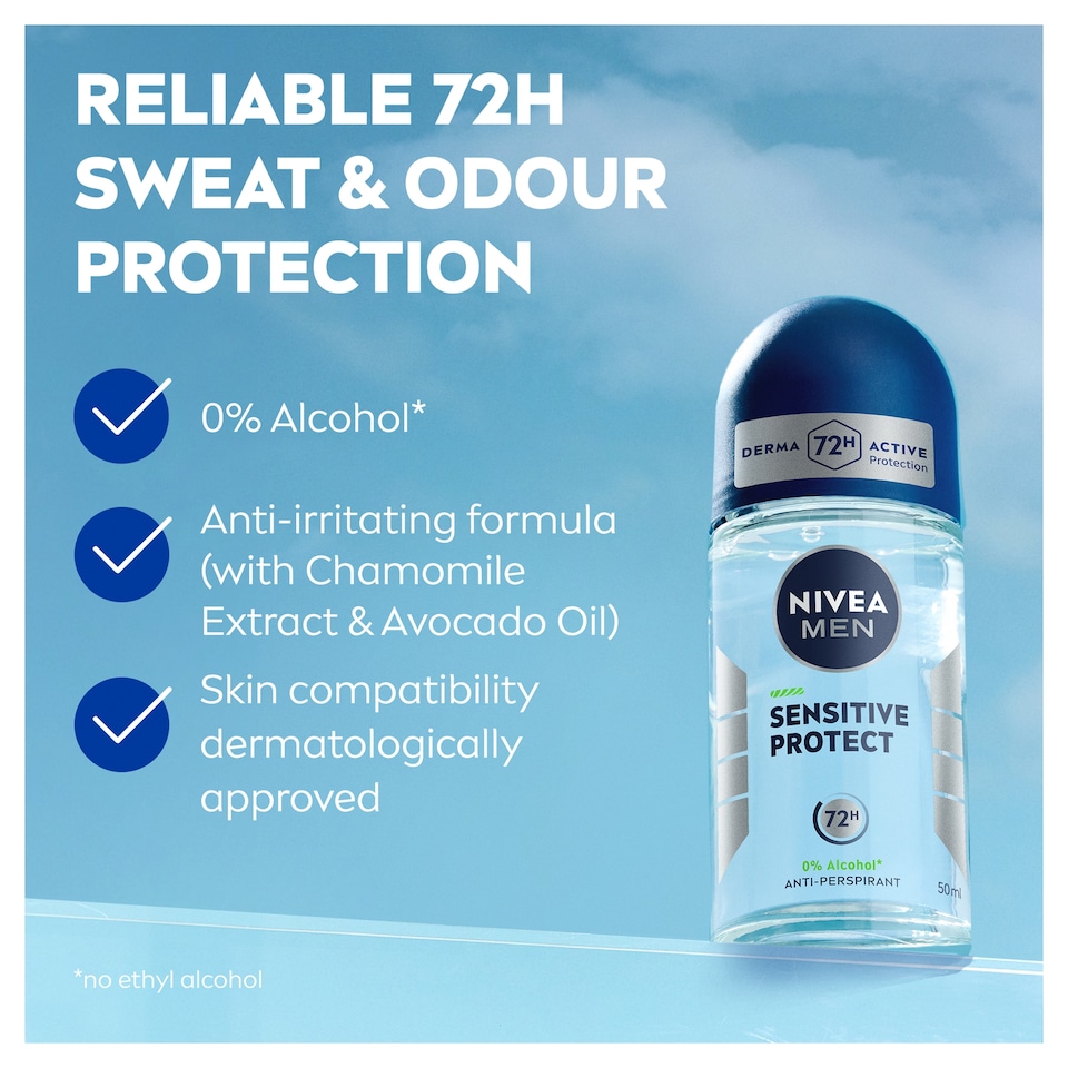 image 1 of NIVEA MEN Sensitive Protect Anti-Perspirant Deodorant Roll-On 50ml