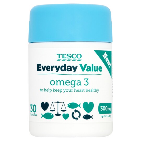 Tesco Everyday Value Omega 3 300Mg X 30 Tesco Groceries