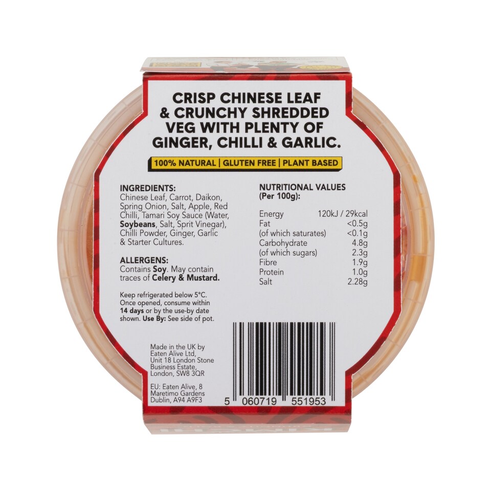 image 1 of Eaten Alive Classic Kimchi 245g