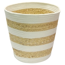 F&F Home White Stripe Storage Basket