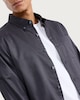 image 2 of F&F Pure Cotton Textured Long Sleeved Shirt in Grey