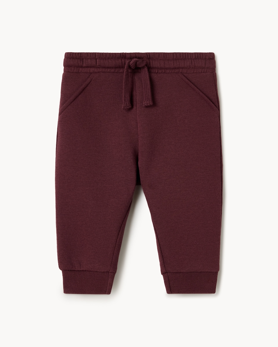 image 1 of F&F Baby 2-Pack Cotton Rich Joggers in Navy