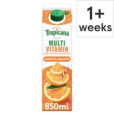 Tropicana Multivitamin Boost Smooth Orange Juice 850ml