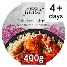 Tesco Finest Chicken Jalfrezi & Butter Cumin Rice 400G