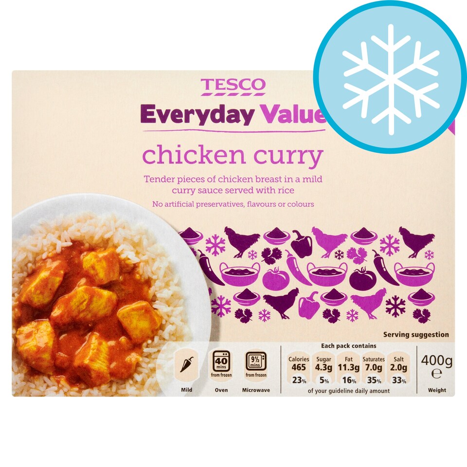 Tesco Everyday Value Chicken Curry 400G