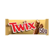 Twix Caramel & Milk Chocolate Biscuit Twin Bars 50g