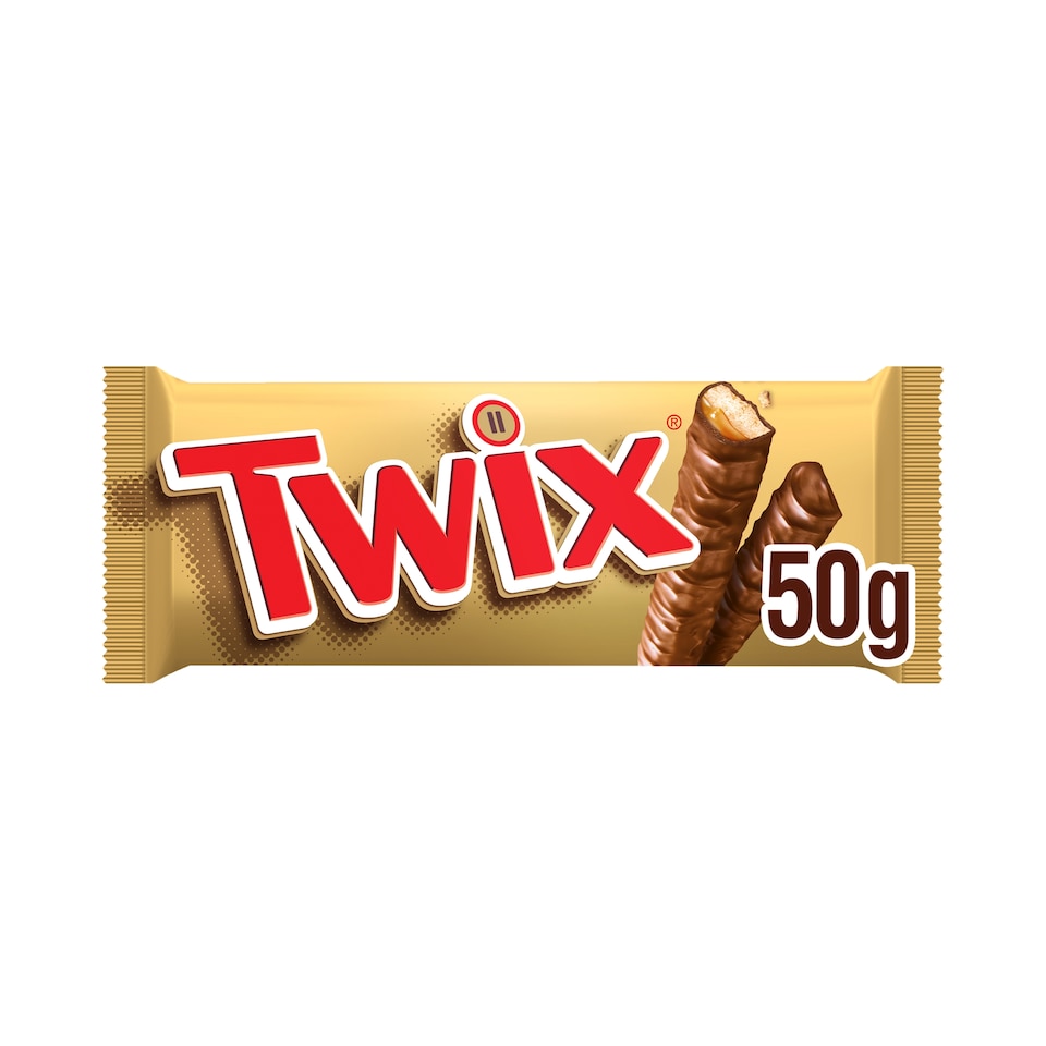Twix Caramel & Milk Chocolate Biscuit Twin Bars 50g