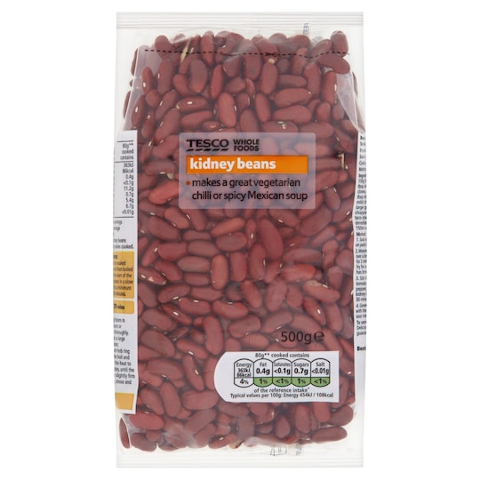 Tesco Wholefoods Kidney Beans 500G Tesco Groceries