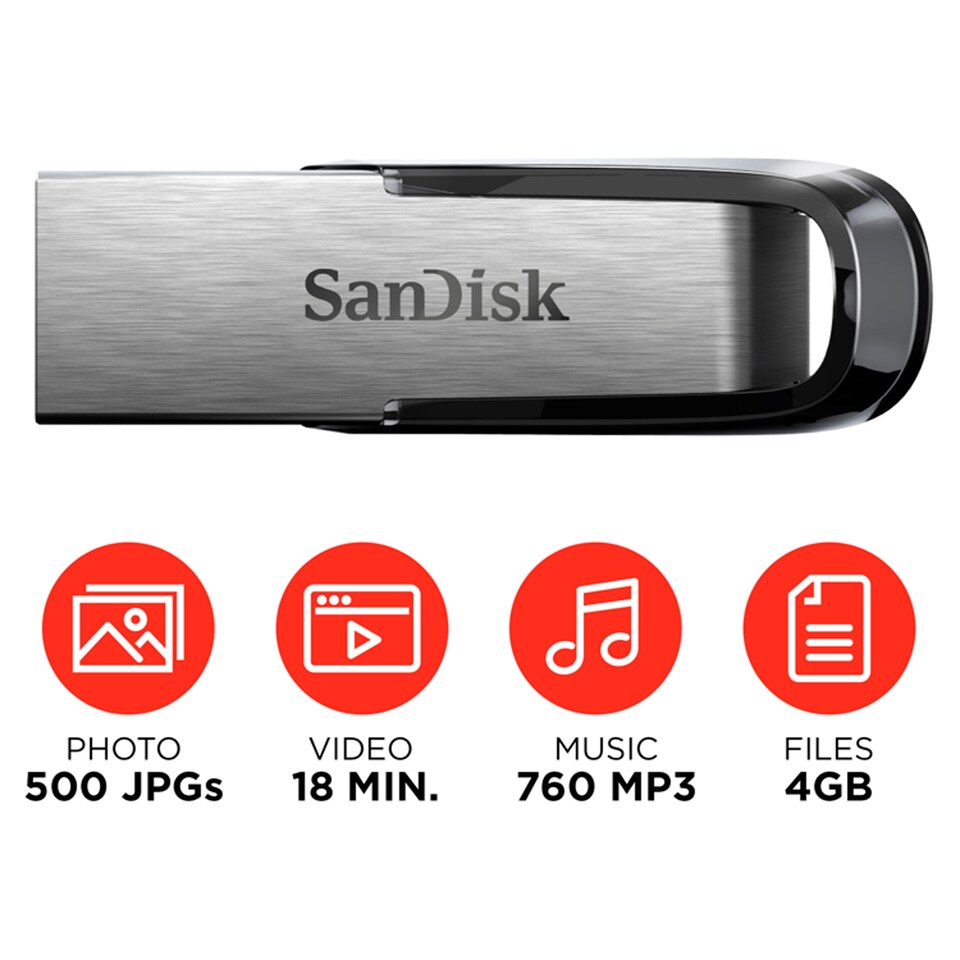 image 1 of SanDisk Ultra Flair USB 3.0 Memory Stick 16gb