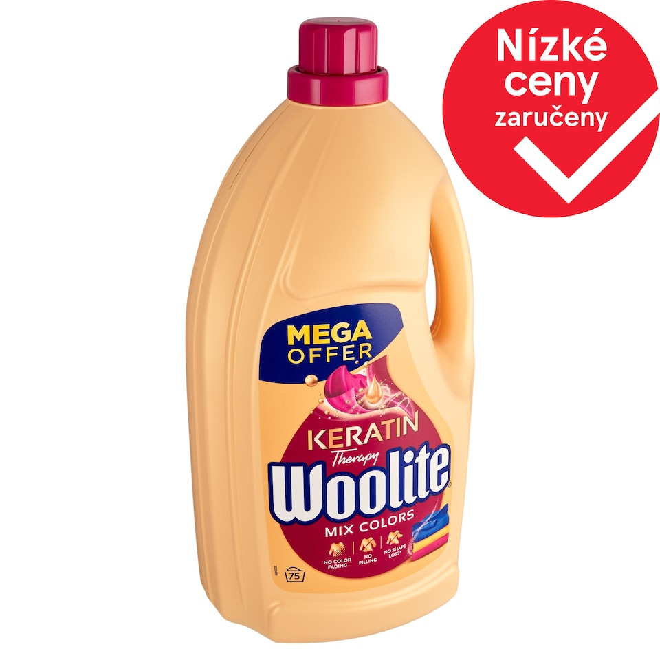 image 1 of Woolite Keratin Therapy Liquid Detergent for Colored Laundry 75 Washes 4.5L