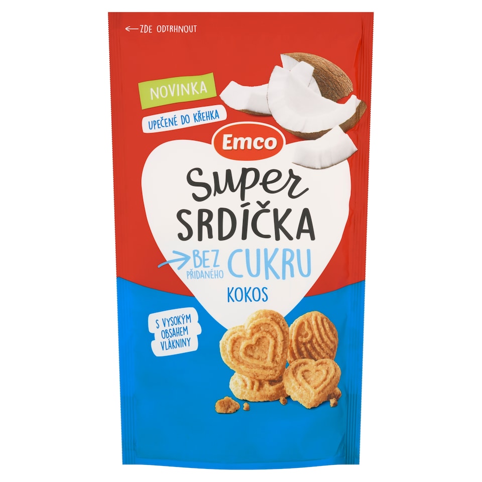 image 1 of Emco Super Coconut Hearts 140g