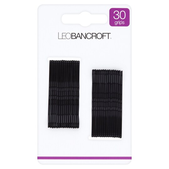 Leo Bancroft Hair Grips Black 30 Pack Tesco Groceries