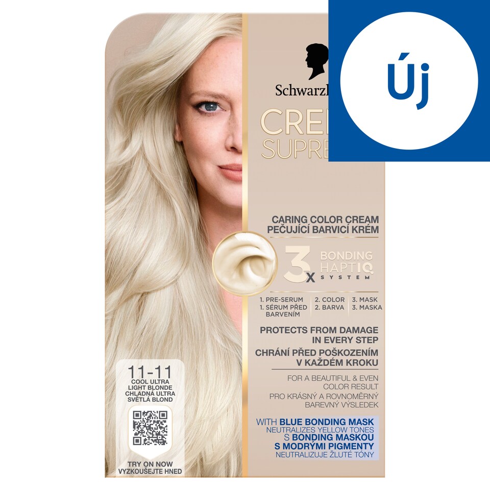 image 1 of Schwarzkopf Creme Supreme Permanent Color Creme 11-11 Cool Ultra Light Blonde