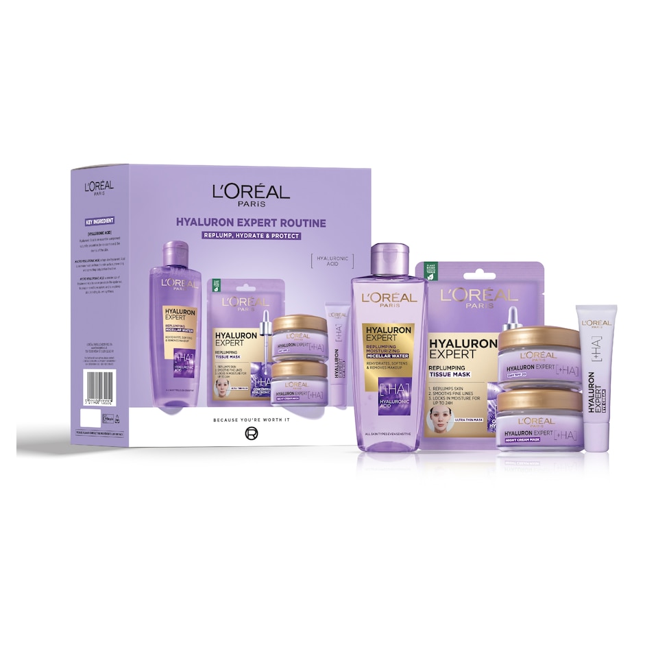 image 1 of  L'Oreal Paris Skin Hyaluron Expert Routine Set