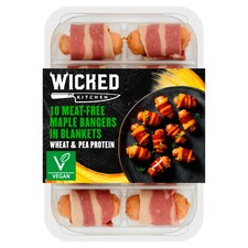 Wicked Kitchen 10 Meat Free Maple Bangers In Blankets 235G