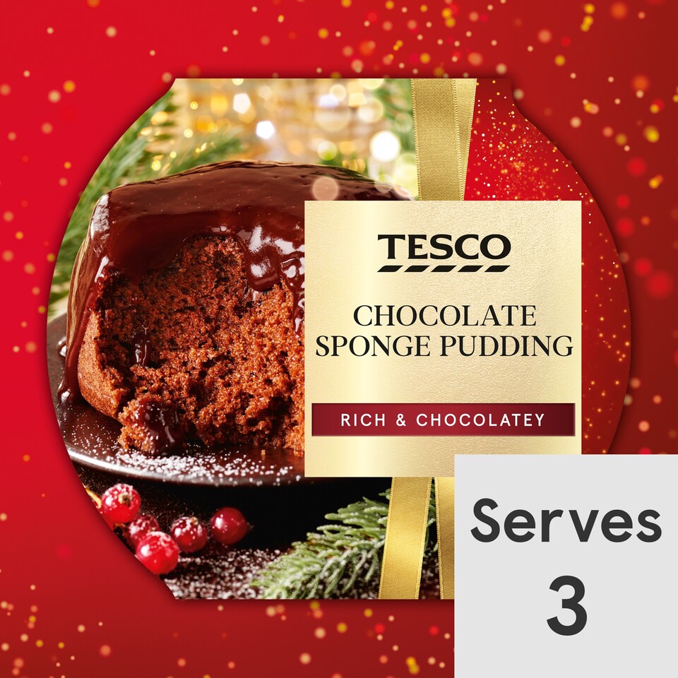 Tesco Sponge Pudding Chocolate 300G