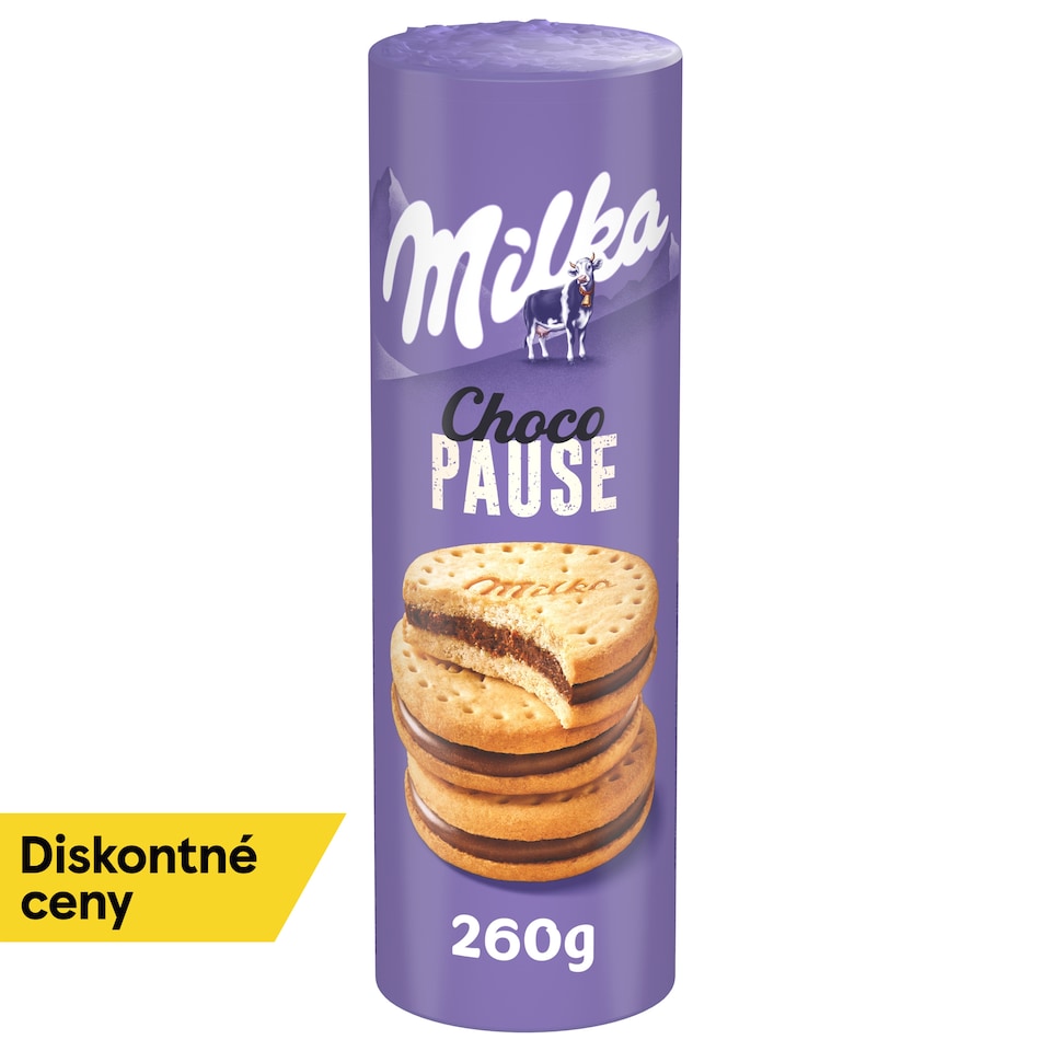Milka Choco Pause guľaté sušienky s mliečnou náplňou 260 g