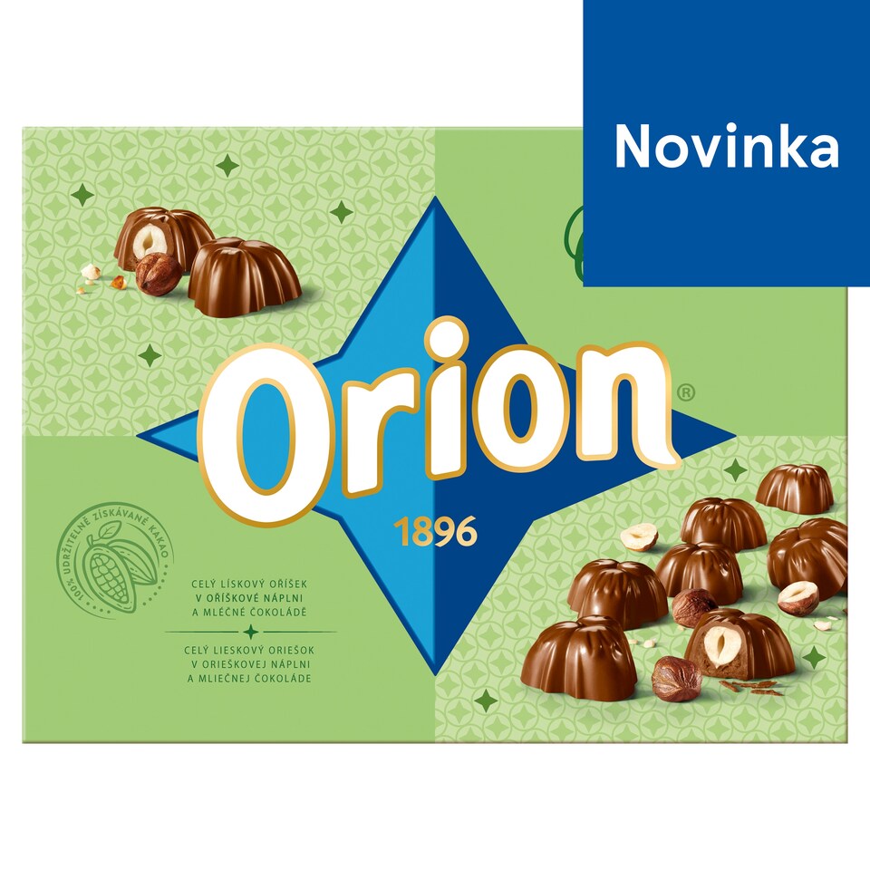 image 1 of ORION Nut Pralines with Whole Hazelnut in Hazelnut Filling and Milk Chocolate 147 g
