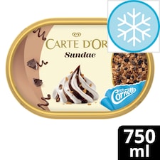 Carte Dor Chocolate Sundae Ice Cream Tub 750ml