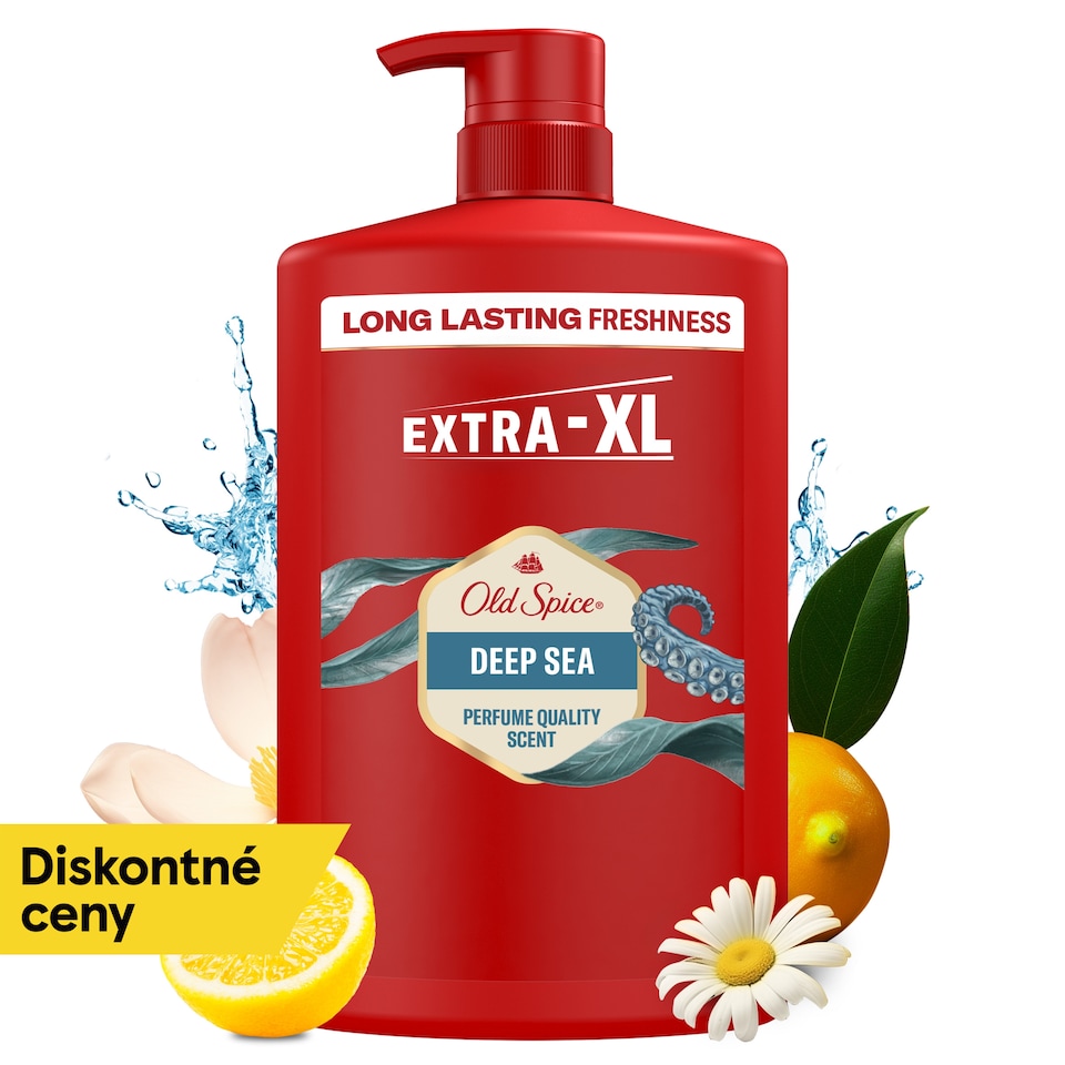 image 1 of Old Spice Deep Sea Men’s 3-in-1 Wash, Shower Gel & Shampoo 1000ml