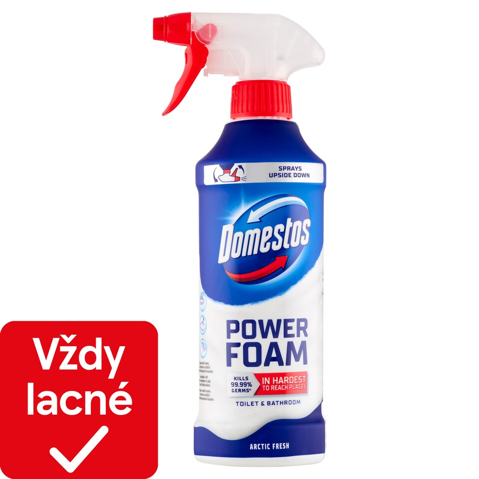 image 1 of Domestos Power Foam Arctic Fresh Toilet & Bathroom Cleaning Foam 435 ml
