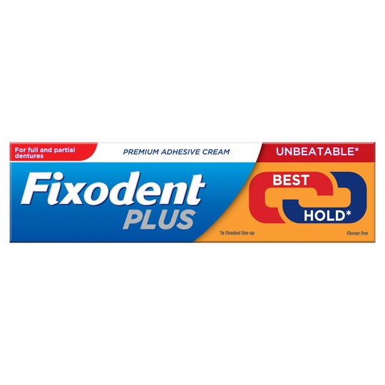 Fixodent Plus Besthold Denture Adhesive 40G Tesco Groceries