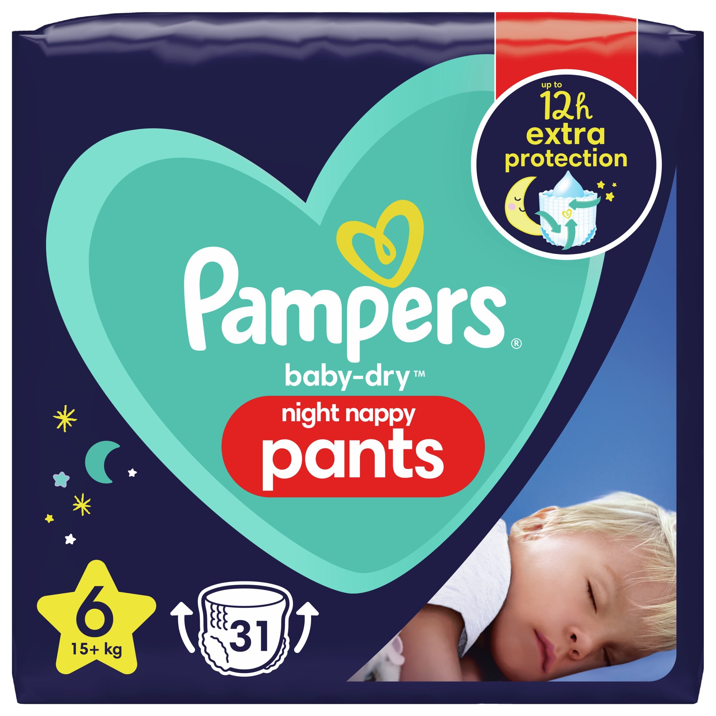Pampers Baby Dry Size 6 Night Time 