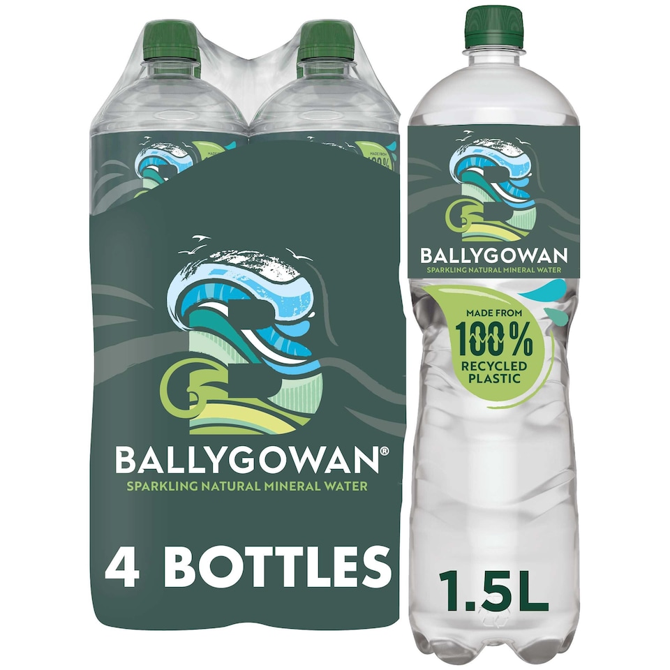 image 1 of Ballygowan Sparkling Natural Min Water 4 X 1.5Ltr